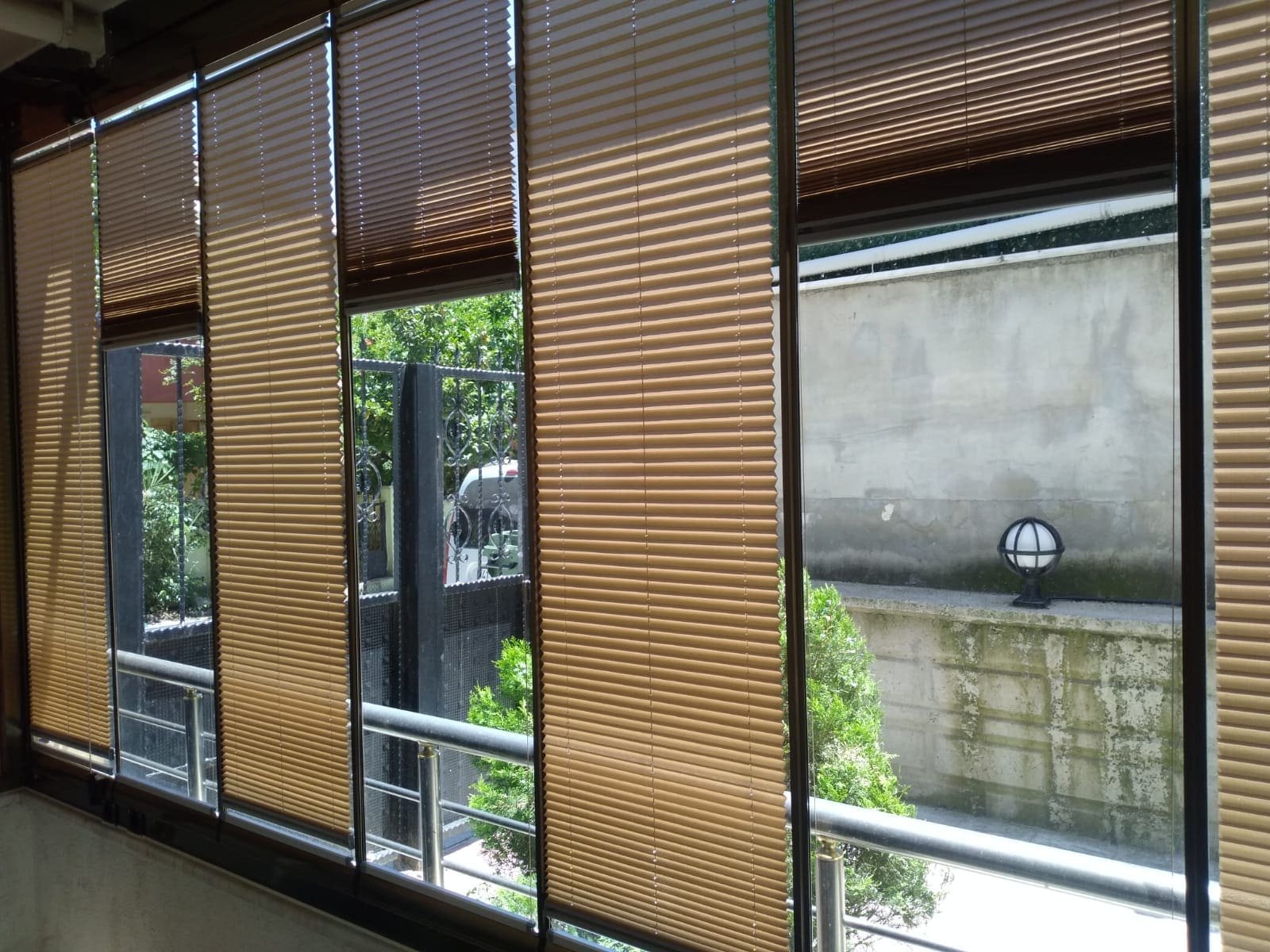 Plise Cam Balkon Perdeler