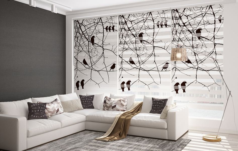 Baskılı Zebra Perde